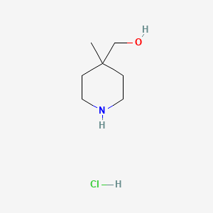 molecular formula C7H16ClNO B580485 (4-Methylpiperidin-4-yl)methanol hydrochloride CAS No. 1354792-85-0