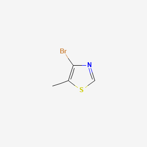 molecular formula C4H4BrNS B580489 4-Bromo-5-methylthiazole CAS No. 132221-51-3