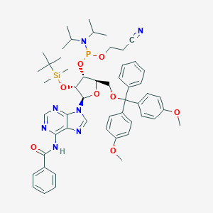 molecular formula C53H66N7O8PSi B058049 Bz-rA Phosphoramidite CAS No. 104992-55-4