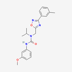 molecular formula C21H24N4O3 B5804915 N-isopropyl-N'-(3-methoxyphenyl)-N-{[3-(3-methylphenyl)-1,2,4-oxadiazol-5-yl]methyl}urea 
