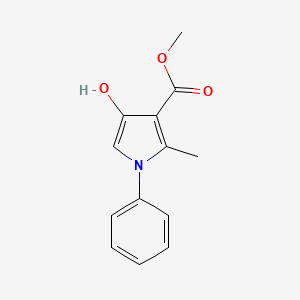 molecular formula C13H13NO3 B5804928 Methyl 4-hydroxy-2-methyl-1-phenylpyrrole-3-carboxylate 