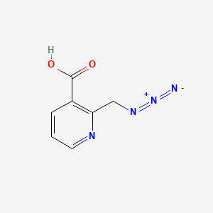 molecular formula C7H6N4O2 B580493 2-(Azidomethyl)nicotinic acid CAS No. 1700604-18-7