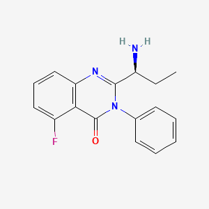 (S)-2-(1-aminopropyl)-5-fluoro-3-phenylquinazolin-4(3H)-one