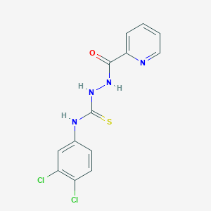 molecular formula C13H10Cl2N4OS B5804985 N-(3,4-dichlorophenyl)-2-(2-pyridinylcarbonyl)hydrazinecarbothioamide CAS No. 701930-13-4