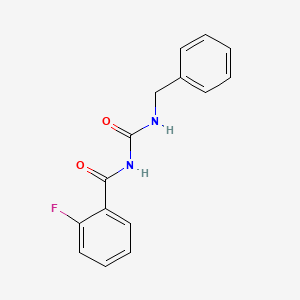 molecular formula C15H13FN2O2 B5805114 N-(benzylcarbamoyl)-2-fluorobenzamide CAS No. 5549-26-8