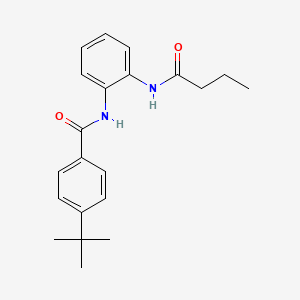 molecular formula C21H26N2O2 B5805130 N-[2-(butanoylamino)phenyl]-4-tert-butylbenzamide 