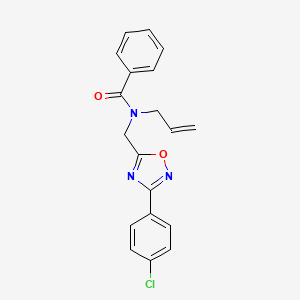 molecular formula C19H16ClN3O2 B5805146 N-allyl-N-{[3-(4-chlorophenyl)-1,2,4-oxadiazol-5-yl]methyl}benzamide 