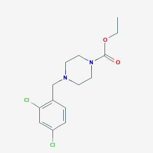 molecular formula C14H18Cl2N2O2 B5805155 ethyl 4-[(2,4-dichlorophenyl)methyl]piperazine-1-carboxylate 