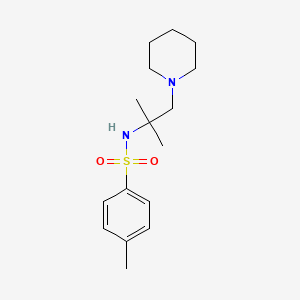 molecular formula C16H26N2O2S B5805186 N-(1,1-Dimethyl-2-piperidin-1-yl-ethyl)-4-methyl-benzenesulfonamide CAS No. 5751-29-1