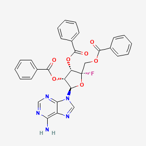 [(2S,3S,4R,5R)-5-(6-aminopurin-9-yl)-3,4-dibenzoyloxy-2-fluorooxolan-2-yl]methyl benzoate