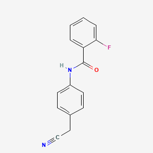 molecular formula C15H11FN2O B5805214 N-[4-(cyanomethyl)phenyl]-2-fluorobenzamide CAS No. 524051-87-4
