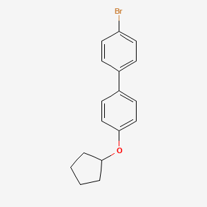 molecular formula C17H17BrO B580522 4-Bromo-4'-(cyclopentyloxy)biphenyl CAS No. 1352318-50-3