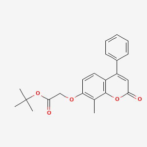 molecular formula C22H22O5 B5805221 tert-butyl 2-[(8-methyl-2-oxo-4-phenyl-2H-chromen-7-yl)oxy]acetate CAS No. 6145-63-7