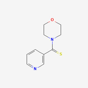 molecular formula C10H12N2OS B5805272 Morpholin-4-yl(pyridin-3-yl)methanethione 