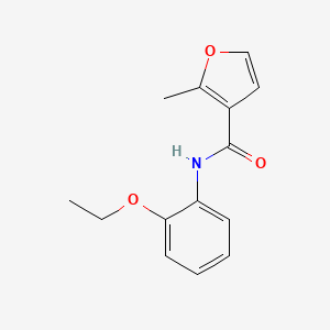 molecular formula C14H15NO3 B5805335 N-(2-ethoxyphenyl)-2-methylfuran-3-carboxamide 