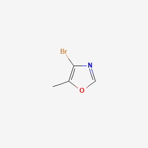 molecular formula C4H4BrNO B580535 4-bromo-5-methylOxazole CAS No. 1240601-01-7