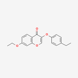 molecular formula C19H18O4 B5805376 7-Ethoxy-3-(4-ethylphenoxy)chromen-4-one 