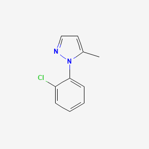 molecular formula C10H9ClN2 B580538 1-(2-chlorophenyl)-5-methyl-1H-pyrazole CAS No. 1247358-96-8