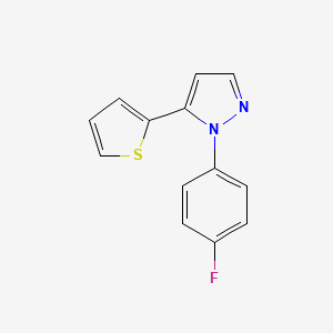 B580558 1-(4-fluorophenyl)-5-(thiophen-2-yl)-1H-pyrazole CAS No. 1269291-65-7
