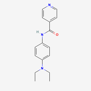 molecular formula C16H19N3O B5805626 N-[4-(diethylamino)phenyl]pyridine-4-carboxamide 