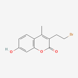 molecular formula C12H11BrO3 B580567 3-(2-bromoethyl)-7-hydroxy-4-methyl-2H-chromen-2-one CAS No. 10185-03-2