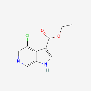 molecular formula C10H9ClN2O2 B580577 Ethyl 4-chloro-6-azaindole-3-carboxylate CAS No. 1234616-12-6