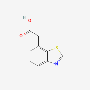 molecular formula C9H7NO2S B580580 7-Benzothiazoleacetic acid CAS No. 1239460-80-0
