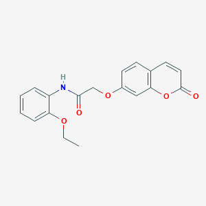 molecular formula C19H17NO5 B5805818 N-(2-ethoxyphenyl)-2-(2-oxochromen-7-yl)oxyacetamide 
