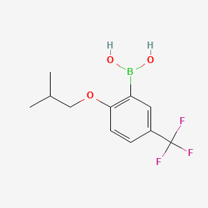 molecular formula C11H14BF3O3 B580584 2-Isobutoxy-5-(trifluoromethyl)phenylboronic acid CAS No. 1256345-99-9