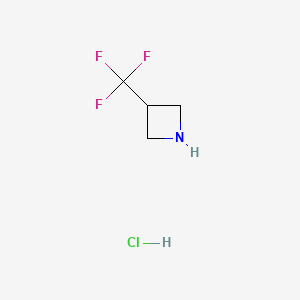 molecular formula C4H7ClF3N B580586 3-(Trifluoromethyl)Azetidine hydrochloride CAS No. 1221272-90-7