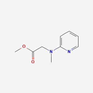 molecular formula C9H12N2O2 B580597 Methyl 2-(methyl(pyridin-2-yl)amino)acetate CAS No. 1250236-70-4
