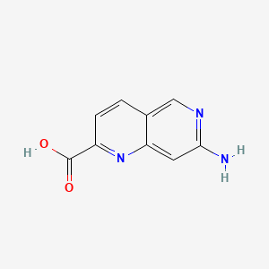 molecular formula C9H7N3O2 B580602 7-Amino-[1,6]naphthyridine-2-carboxylic acid CAS No. 1314979-29-7