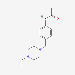 molecular formula C15H23N3O B5806046 N-[4-[(4-ethylpiperazin-1-yl)methyl]phenyl]acetamide 