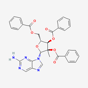 2-Amino-9-[(2,3,5-tri-o-benzoyl-2-c-methyl-beta-d-ribofuranosyl)]-9h-purine