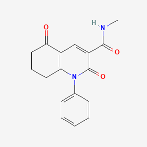 molecular formula C17H16N2O3 B5806112 N-methyl-2,5-dioxo-1-phenyl-7,8-dihydro-6H-quinoline-3-carboxamide 