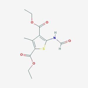 molecular formula C12H15NO5S B5806132 Diethyl 5-formamido-3-methylthiophene-2,4-dicarboxylate 