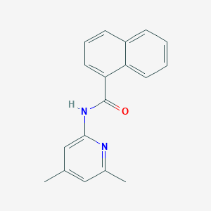 molecular formula C18H16N2O B5806282 N-(4,6-dimethylpyridin-2-yl)naphthalene-1-carboxamide 