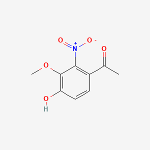 molecular formula C9H9NO5 B580632 1-(4-Hydroxy-3-methoxy-2-nitrophenyl)ethanone CAS No. 1260785-45-2