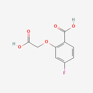 molecular formula C9H7FO5 B580634 2-(Carboxymethoxy)-4-fluorobenzoic Acid CAS No. 1272756-12-3