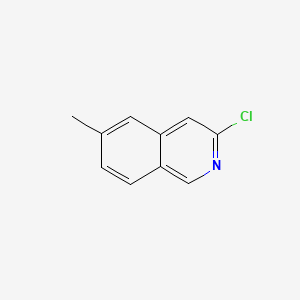 molecular formula C10H8ClN B580639 3-Chloro-6-methylisoquinoline CAS No. 1259224-12-8