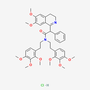 molecular formula C41H49ClN2O9 B580641 LOE 908盐酸盐 CAS No. 143482-60-4
