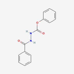 molecular formula C14H12N2O3 B5806439 phenyl N-benzamidocarbamate 