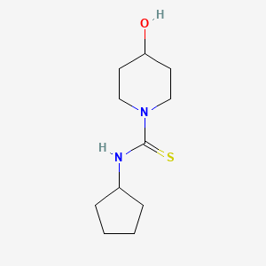 molecular formula C11H20N2OS B5806474 N-cyclopentyl-4-hydroxypiperidine-1-carbothioamide 