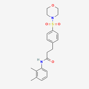 molecular formula C21H26N2O4S B5806488 N-(2,3-dimethylphenyl)-3-[4-(morpholine-4-sulfonyl)phenyl]propanamide 
