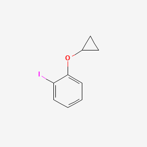 molecular formula C9H9IO B580649 1-环丙氧基-2-碘苯 CAS No. 1243289-94-2