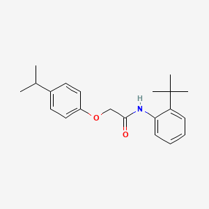molecular formula C21H27NO2 B5806585 N-(2-tert-butylphenyl)-2-(4-propan-2-ylphenoxy)acetamide 