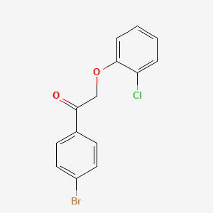 molecular formula C14H10BrClO2 B5806641 1-(4-bromophenyl)-2-(2-chlorophenoxy)ethanone CAS No. 111946-85-1