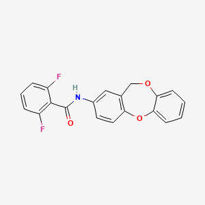 molecular formula C20H13F2NO3 B5806666 N-(11H-dibenzo[b,e][1,4]dioxepin-2-yl)-2,6-difluorobenzamide 