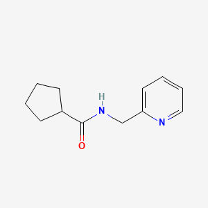 molecular formula C12H16N2O B5806712 N-(pyridin-2-ylmethyl)cyclopentanecarboxamide CAS No. 111711-37-6