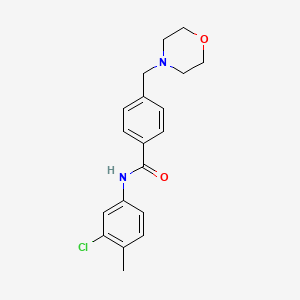 molecular formula C19H21ClN2O2 B5806736 N-(3-chloro-4-methylphenyl)-4-(morpholin-4-ylmethyl)benzamide 